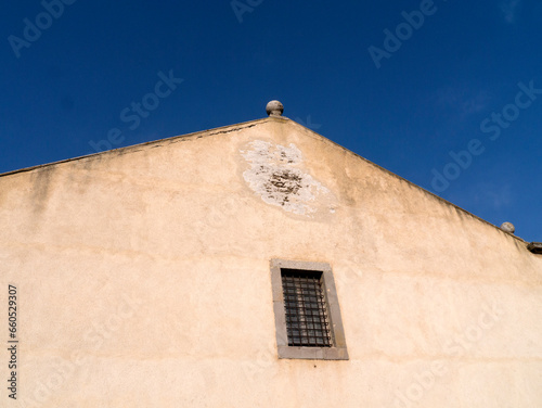 Obraz na płótnie Ancient house of Orbetello (Italy) w salonie