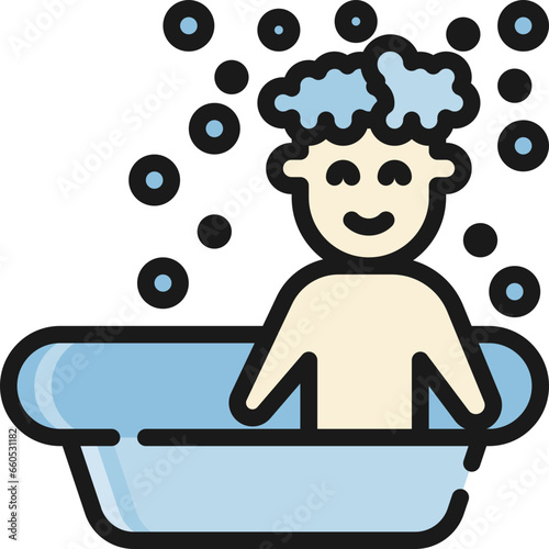 baby bath basin color style icons