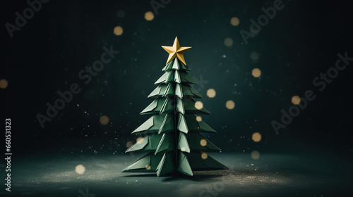 Green Origami Christmas Tree © Alexander Limbach
