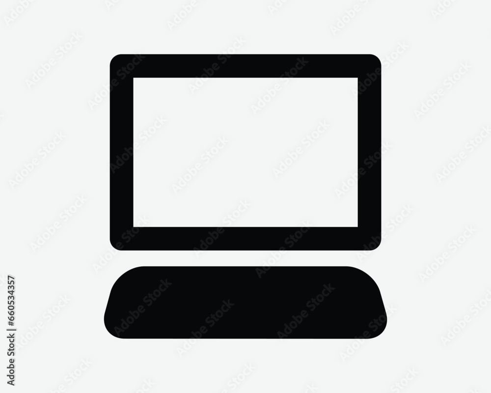 Laptop Icon Notebook Computer Screen Device Business Tech Technology Equipment Desktop Office Black White Shape Line Outline Sign Symbol EPS Vector Laptop Icon Notebook Computer Screen Device Business Tech Technology Equipment Desktop Office Black White Shape Line Outline Sign Symbol EPS Vector