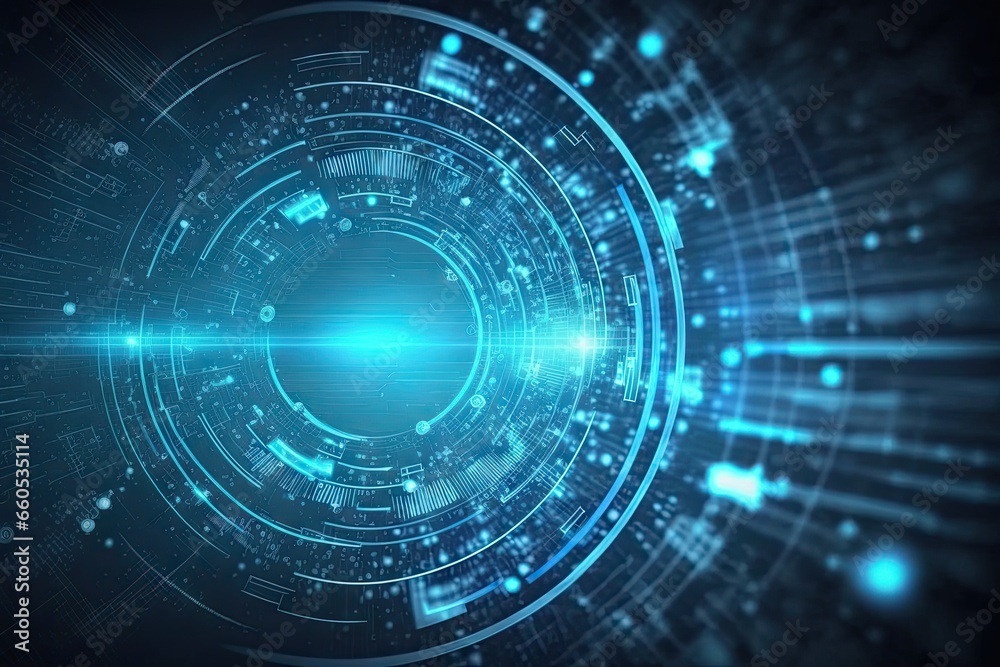 Digital universe. Exploring technology frontier. Futuristic tech network. Abstract background. Cyberspace connection. Blue tech innovation Digital universe. Exploring technology frontier. Futuristic tech network. Abstract background. Cyberspace connection. Blue tech innovation