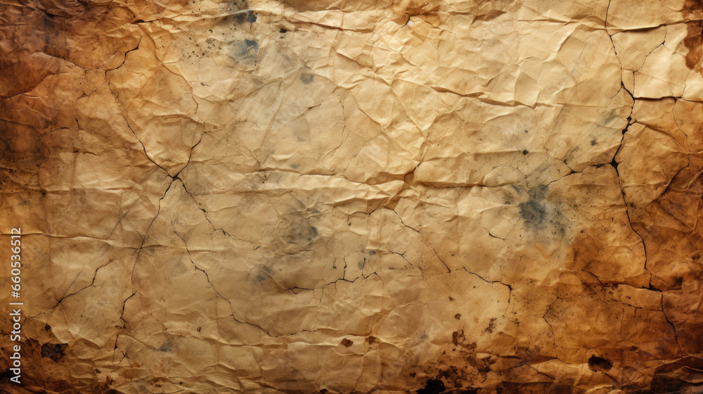 Vintage and old looking paper background with a damaged grunge HD texture background Highly Detailed
