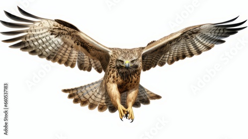 Majestic Hawk in Elegant Flight © Don