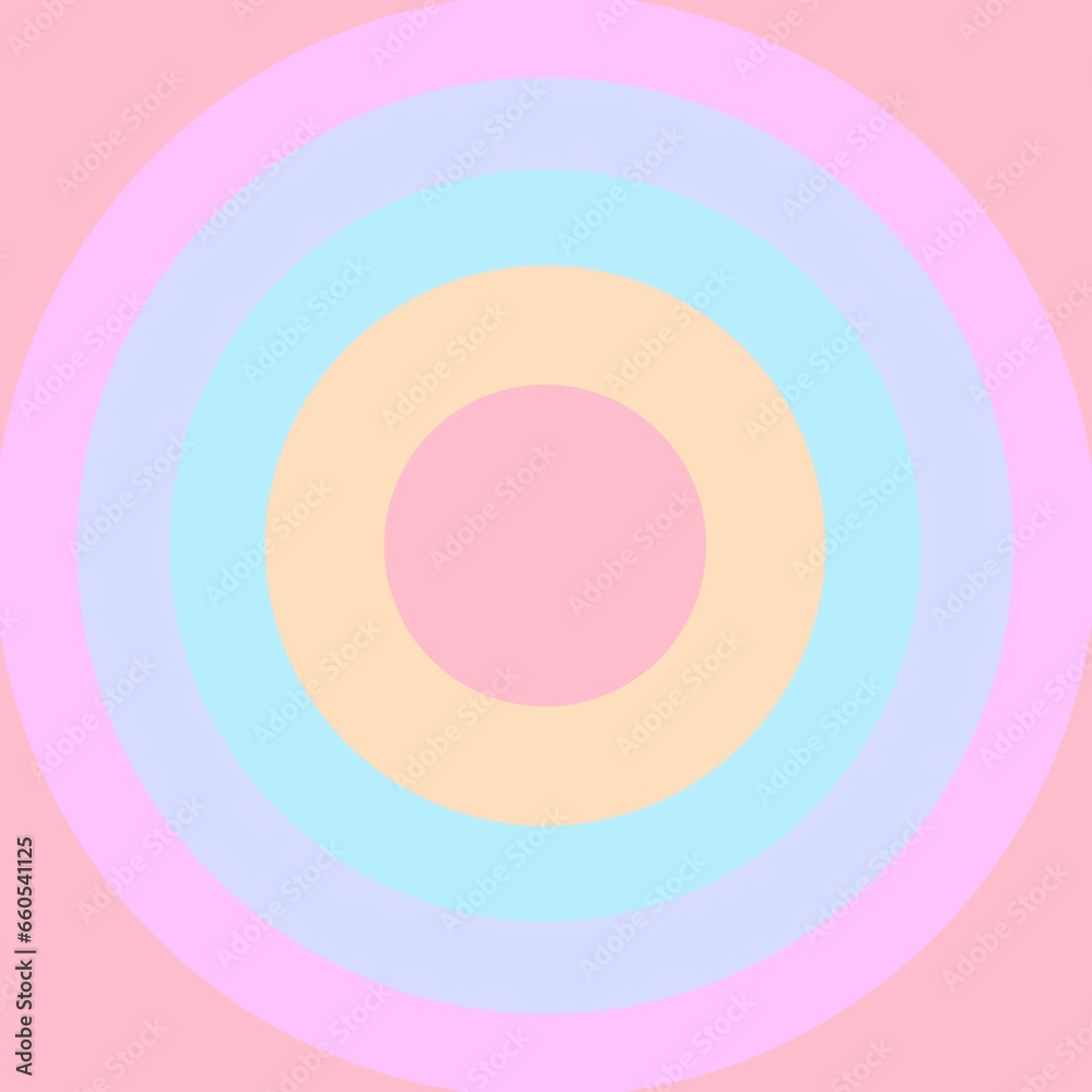 Circles background with pastel color palette Circles background with pastel color palette