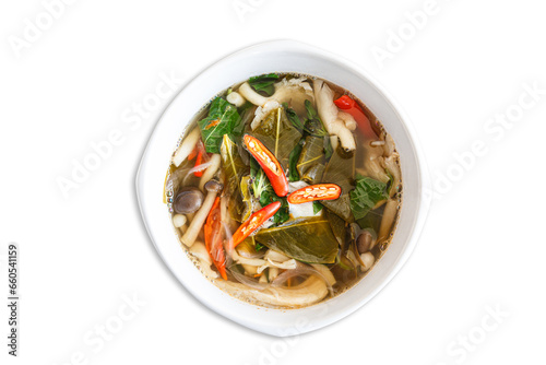 Three Mushroom Curry, a delicious food meal .northeastern Thai food