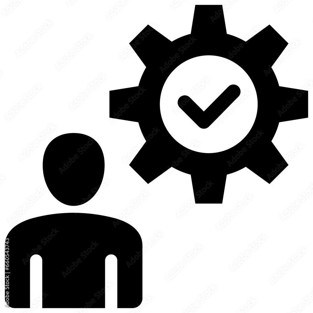 Leadership Glyph Icon Leadership Glyph Icon