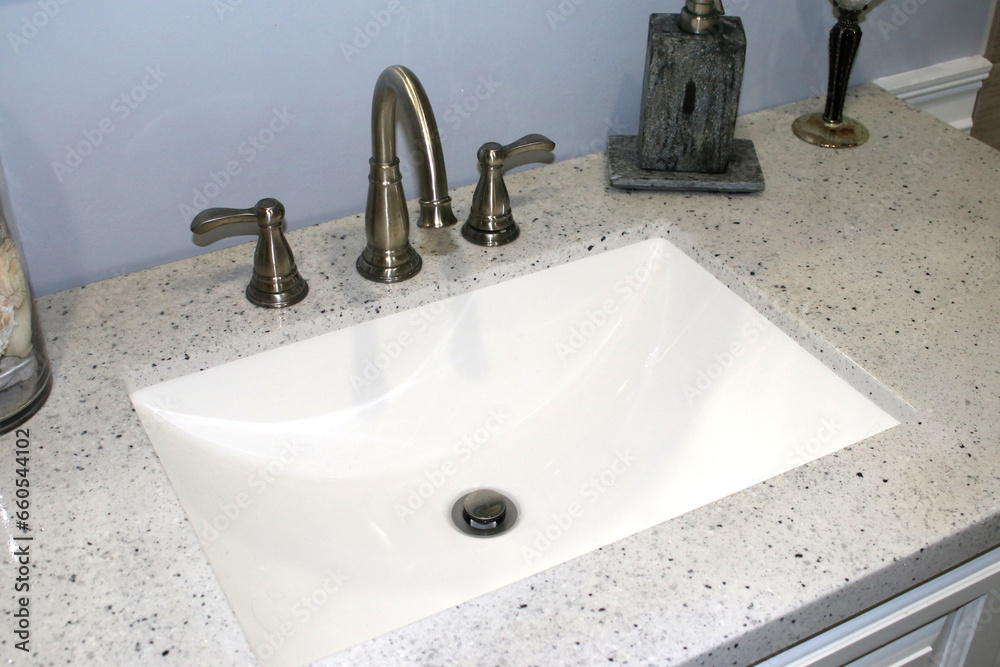 Fototapeta premium Bathroom sink and faucet