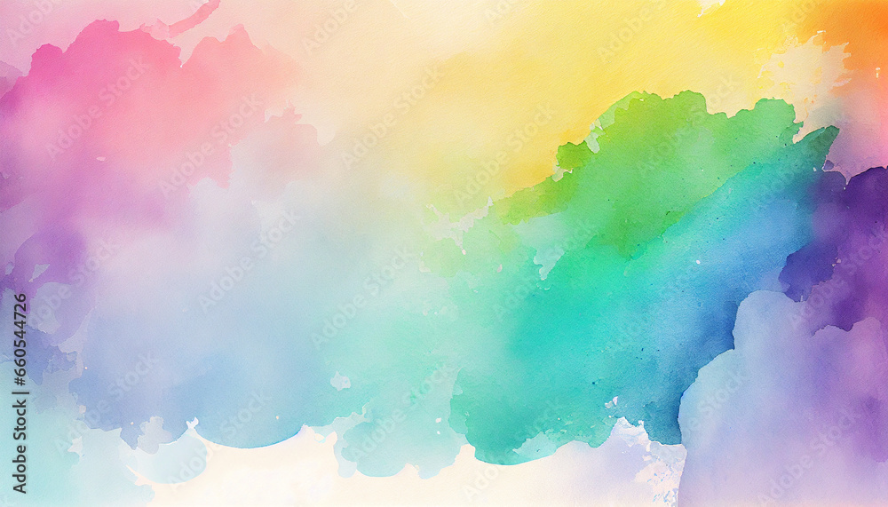 abstract watercolor background with clouds