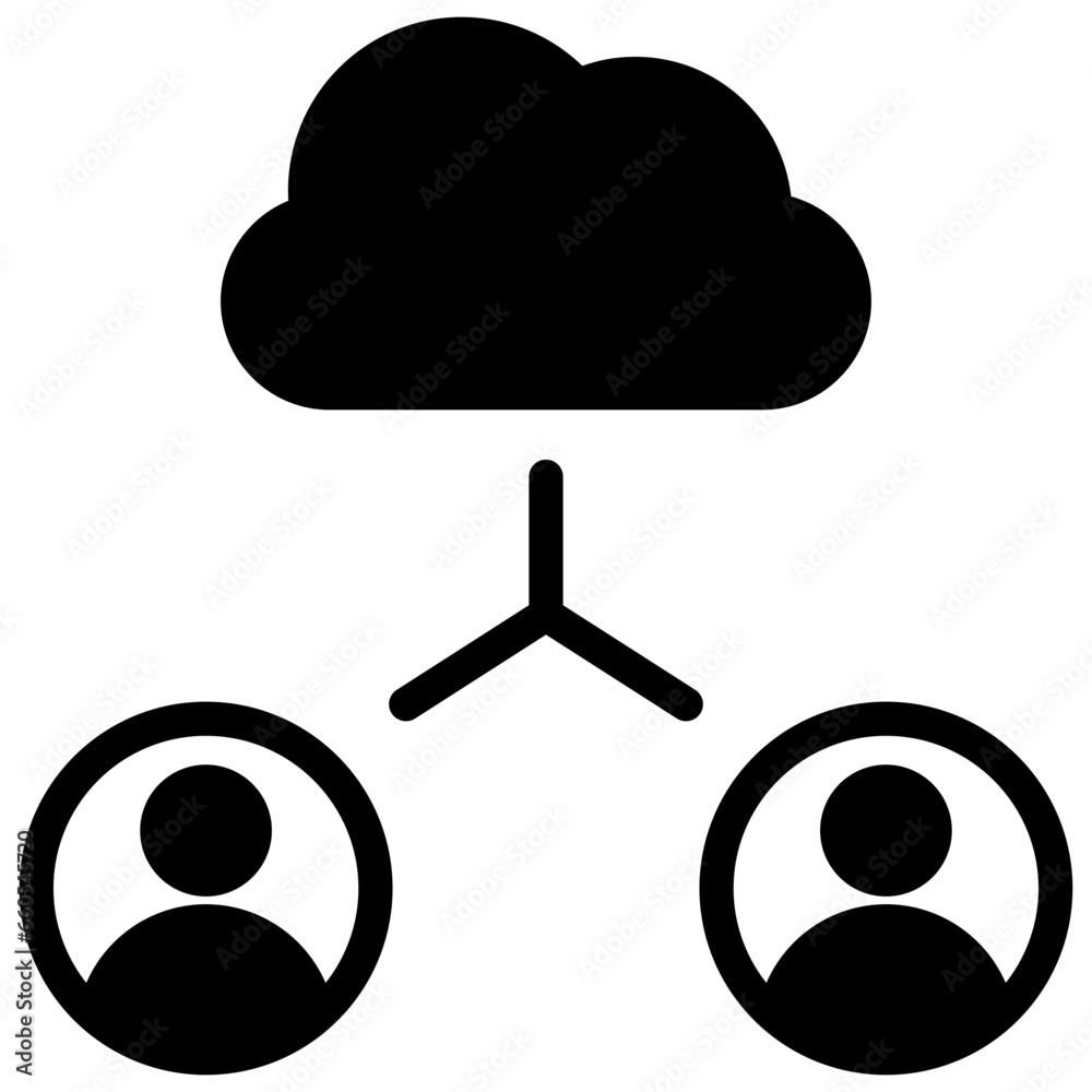 Cloud Glyph Icon
