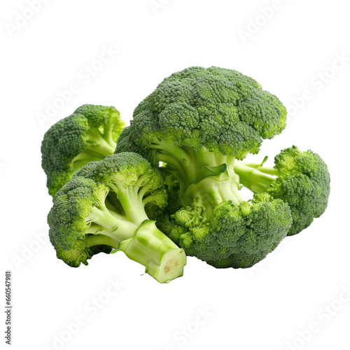 Broccoli isolated on white transparent background, PNG