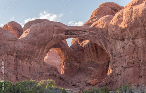 Tranquil Beauty in Utah s Desert Landscape  Majestic Arches and Rock Formations