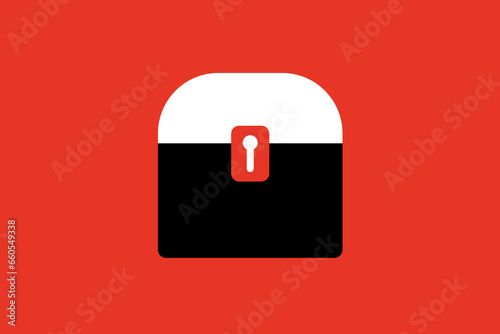 moneybox illustration.  Vector illustration.