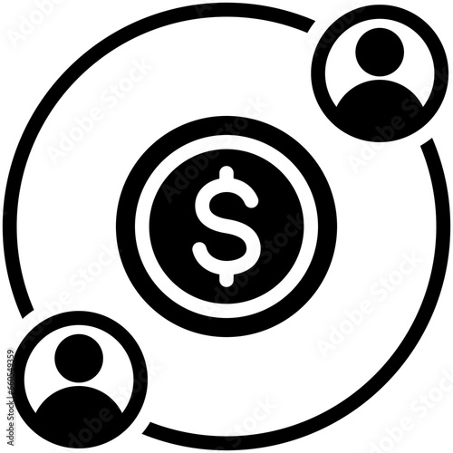 Cash Flow Glyph Icon