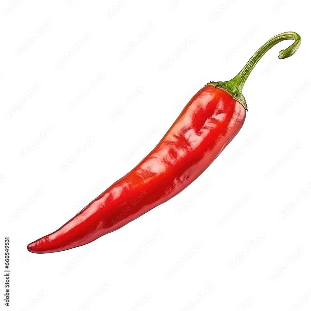 Red hot chili pepper isolated on white transparent background, PNG Red hot chili pepper isolated on white transparent background, PNG
