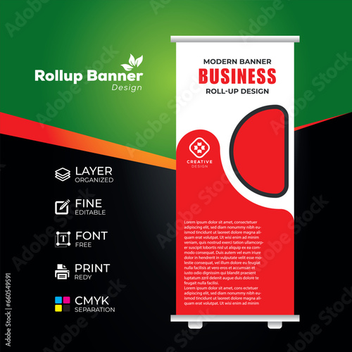 Eye catching, effective roll up banner