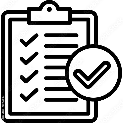 Checklist Outline Icon
