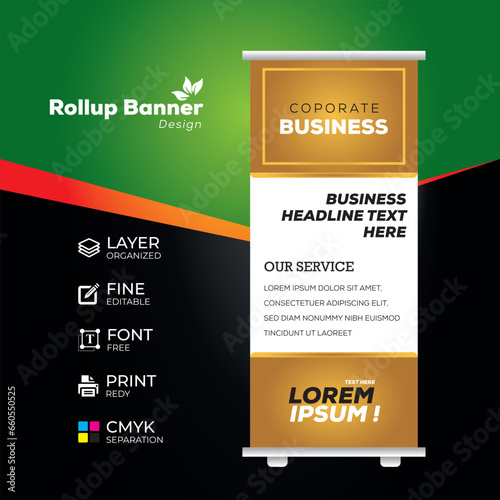 Eye catching, effective roll up banner