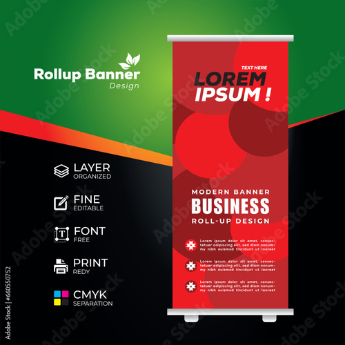 Eye catching, effective roll up banner