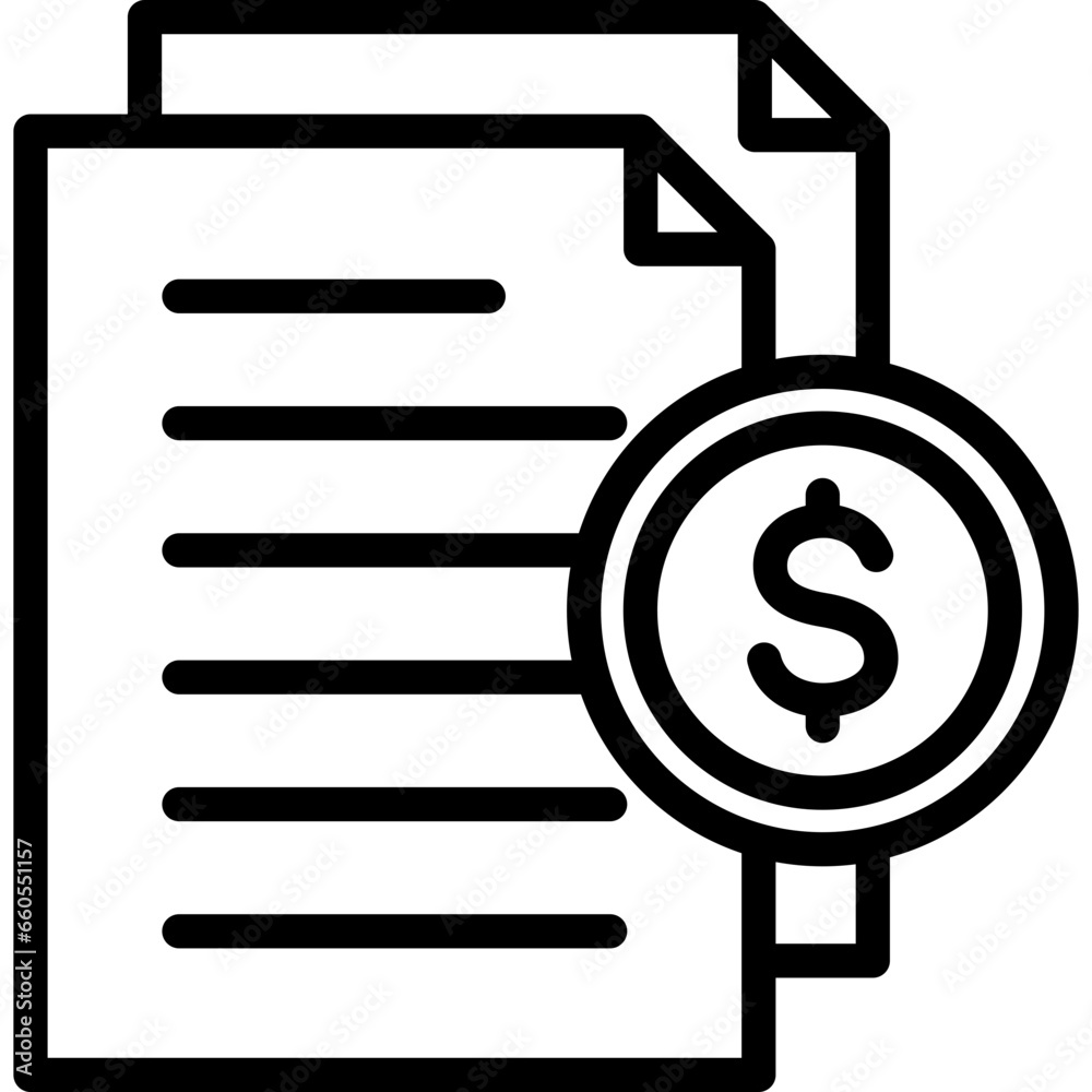Cost Outline Icon