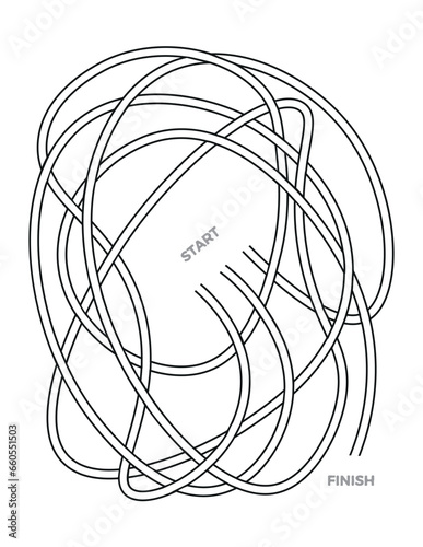 Maze 5 for activity and puzzle book