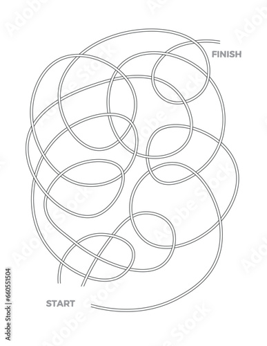 Maze 4 for activity and puzzle book.