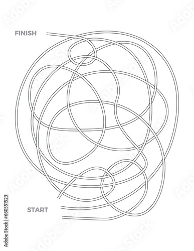 Maze 1 for activity and puzzle book 