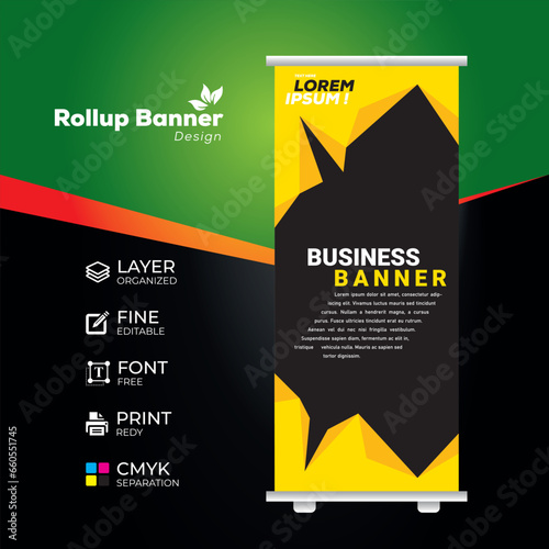 Eye catching, effective roll up banner