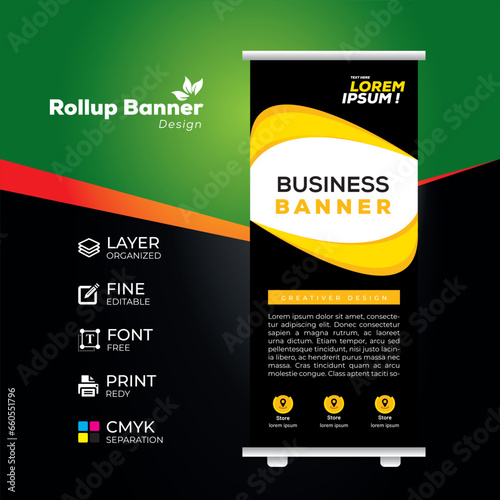 Eye catching, effective roll up banner