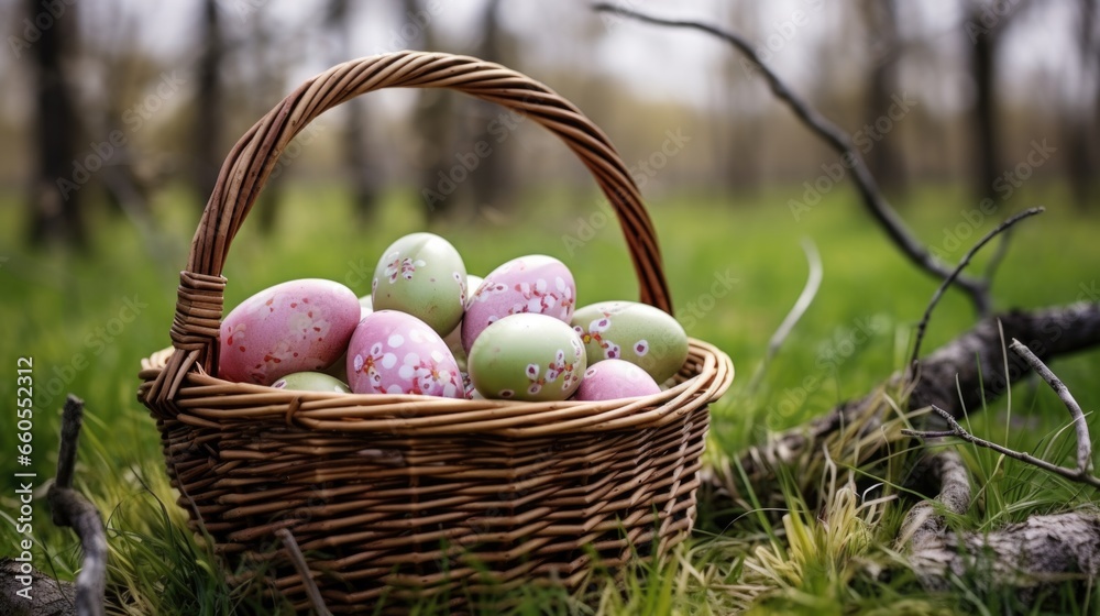 Easter eggs background concept Easter eggs background concept