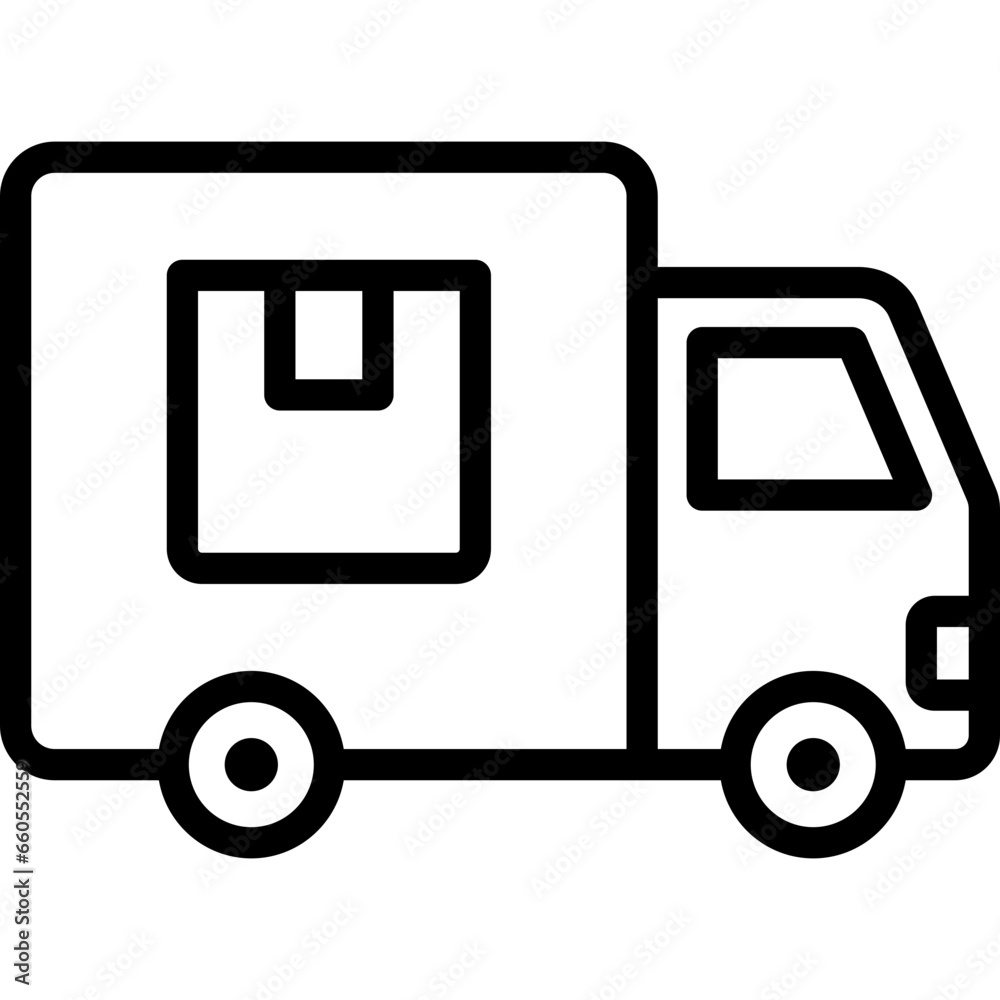 Delivery Truck Outline Icon Delivery Truck Outline Icon