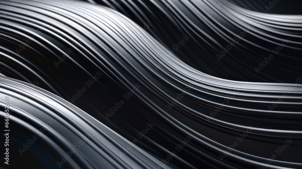 Abstract Metal Wave - Futuristic 3D Illustration for Technology and Design Concepts Abstract Metal Wave - Futuristic 3D Illustration for Technology and Design Concepts