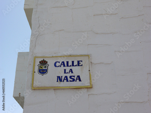 Straßenschild in Corralejo auf Fuerteventura