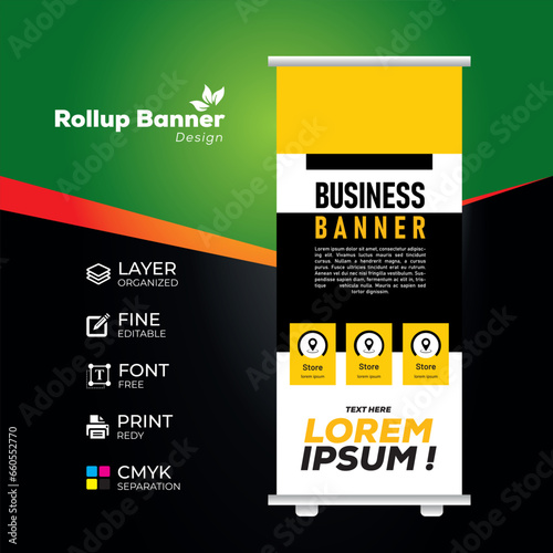 Eye catching, effective roll up banner