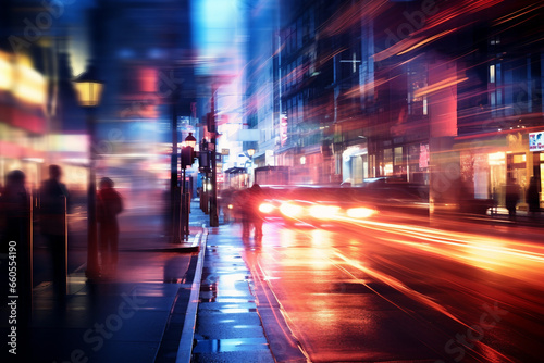 time lapse of traffic at night © Patrick