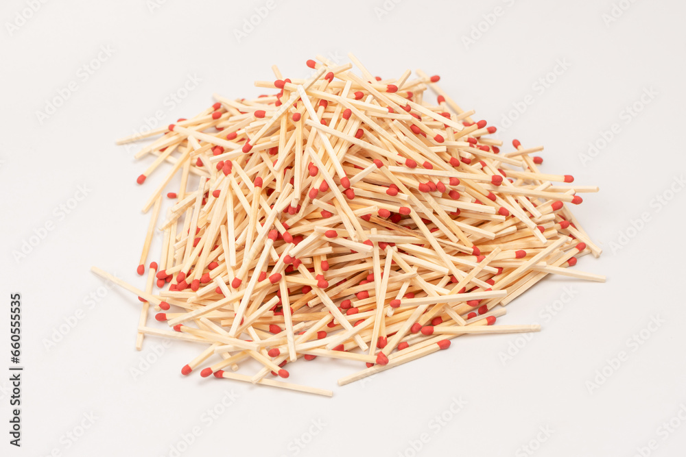 New matchsticks isolated on a background. New matchsticks isolated on a background.