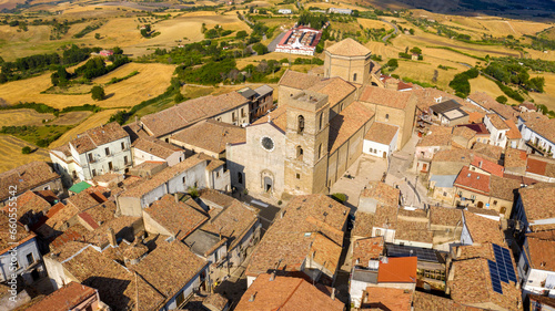 Принти на полотні Aerial view of Acerenza
