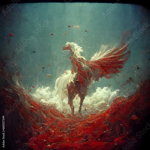pegasus rising from a Red Sea 16mm  photo