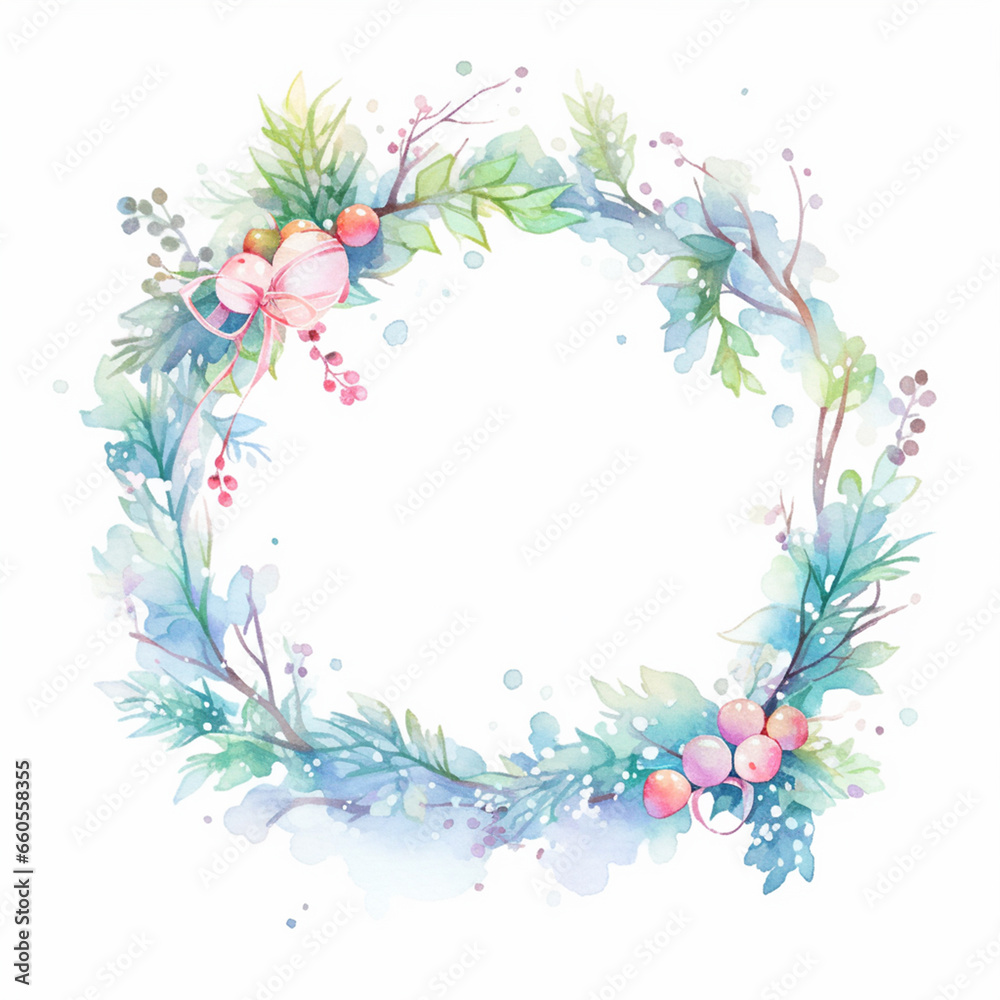 christmas background with snowflakes and holly christmas background with snowflakes and holly