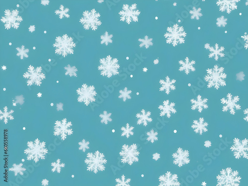 seamless pattern with snowflakes, ai generative 