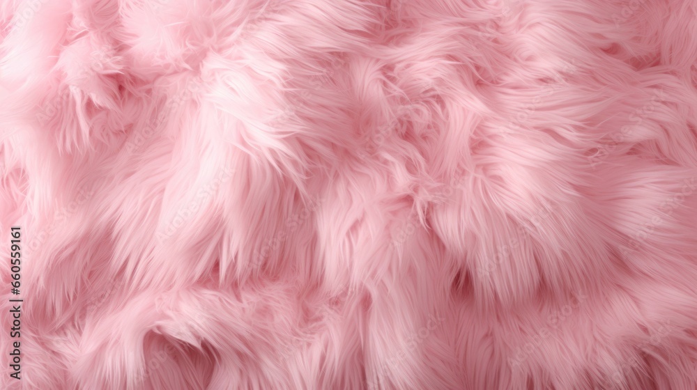 Pink soft plush fur background, generative ai Pink soft plush fur background, generative ai