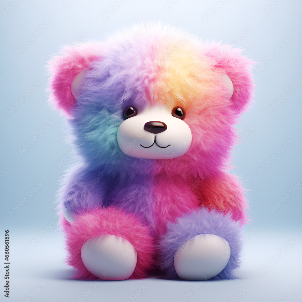 Bunter süßer flauschiger Teddy Bärchen Colorful sweet fluffy teddy bear Bunter süßer flauschiger Teddy Bärchen Colorful sweet fluffy teddy bear