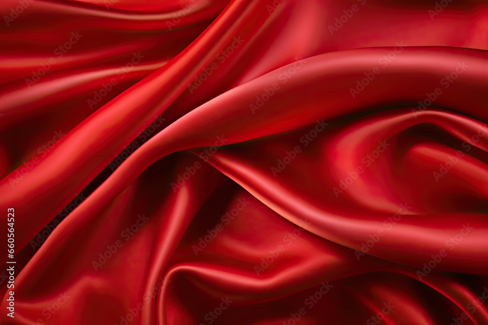 Fototapeta premium red satin background - generative ai