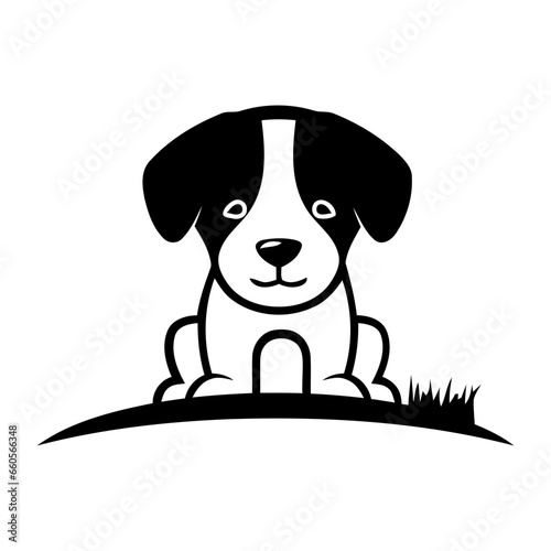 Dog icon vector