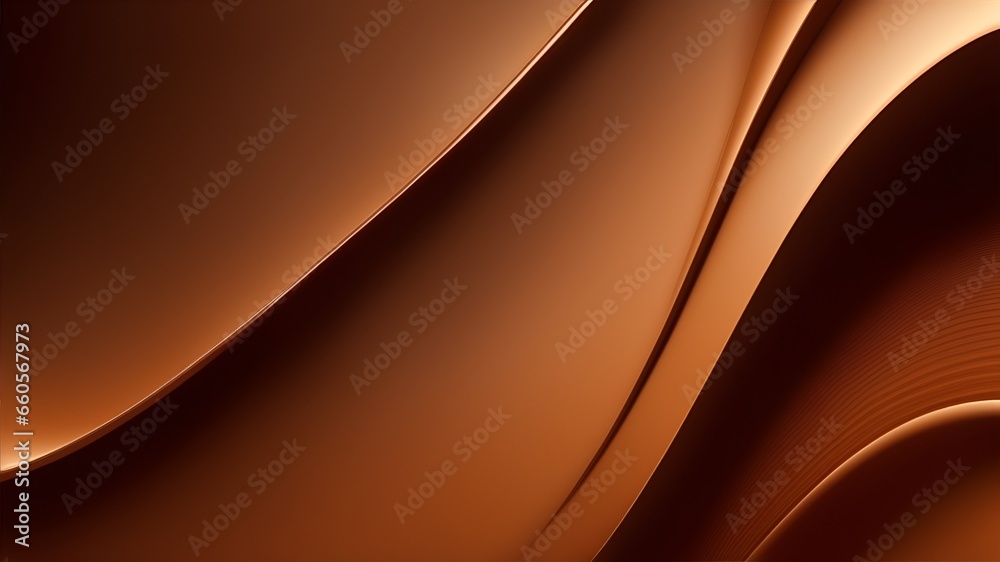 Fototapeta premium Abstract Brown Curve Background. High resolution brown gradient background