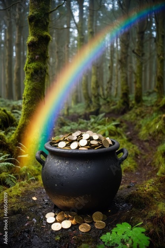 Pot of Gold at end of rainbow