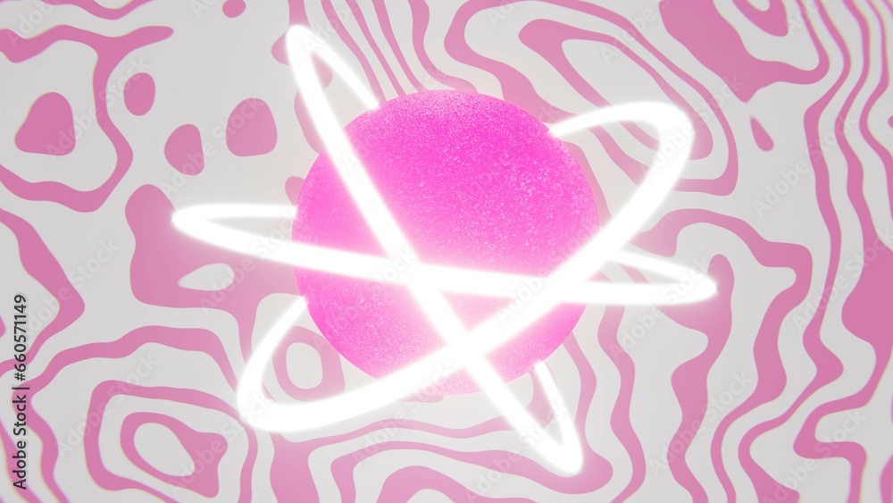 Pink sphere or planet in space. Groovy pink white waves. Digital wireframe net. Synthwave, vaporwave style. Retrowave dynamic animation. Y2K Retro futurism, vintage 80s, 90s Pink sphere or planet in space. Groovy pink white waves. Digital wireframe net. Synthwave, vaporwave style. Retrowave dynamic animation. Y2K Retro futurism, vintage 80s, 90s