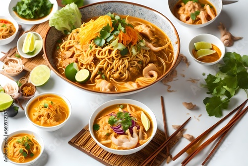 thai noodle soup with pork