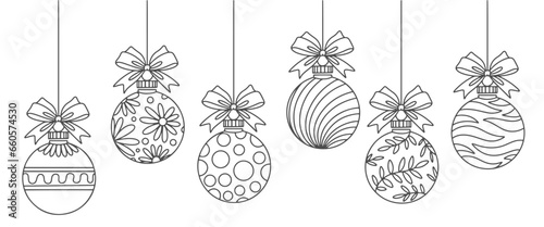 Christmas ball white lace vector illustration