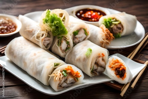 chicken and vegetable rolls