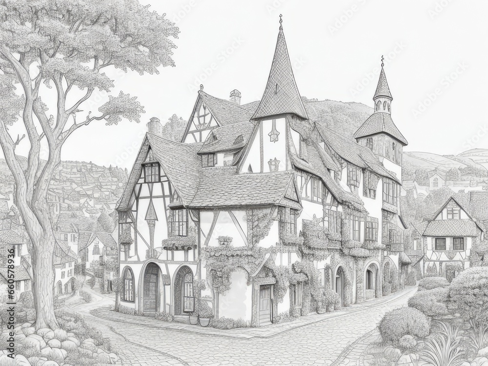 castle in the forest castle in the forest